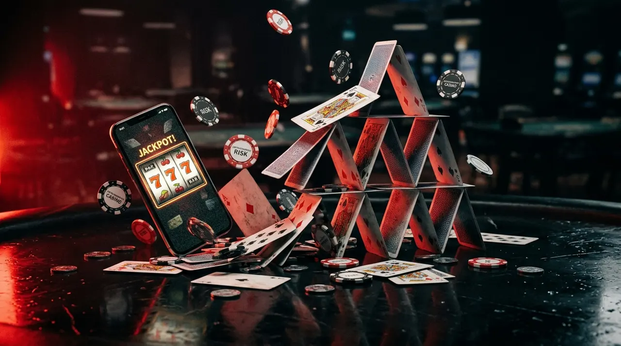 Un castillo de naipes a punto de caer: los riesgos del casino sin licencia